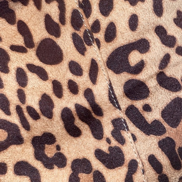 Time And Tru Brown Leopard Cheetah Print Ankle Bootie Boots NWOT - Picture 11 of 13